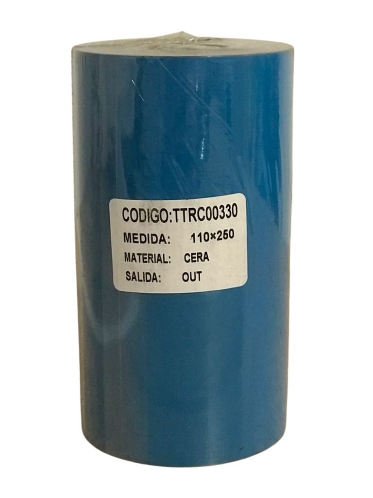 Cinta de Transferencia Térmica (TTR) 110mm x 250m Cera out