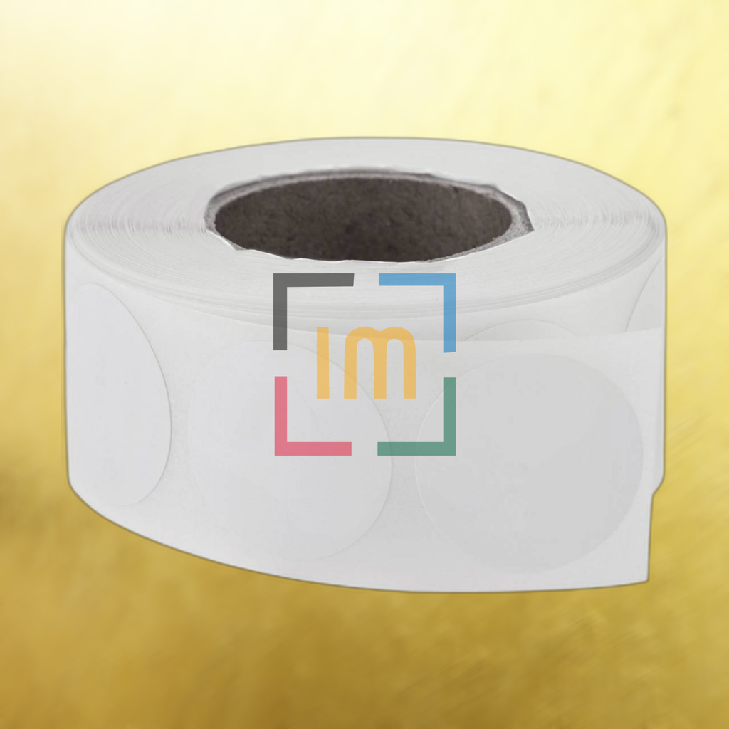 Rollo Etiqueta Circular 65mm Buje 3