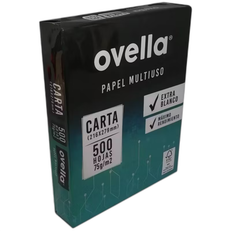 Resmas Tamaño Carta 500 Hojas 75Gr