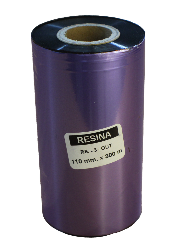 Cinta de Transferencia Térmica (TTR) 110mm x 300m Resina Out