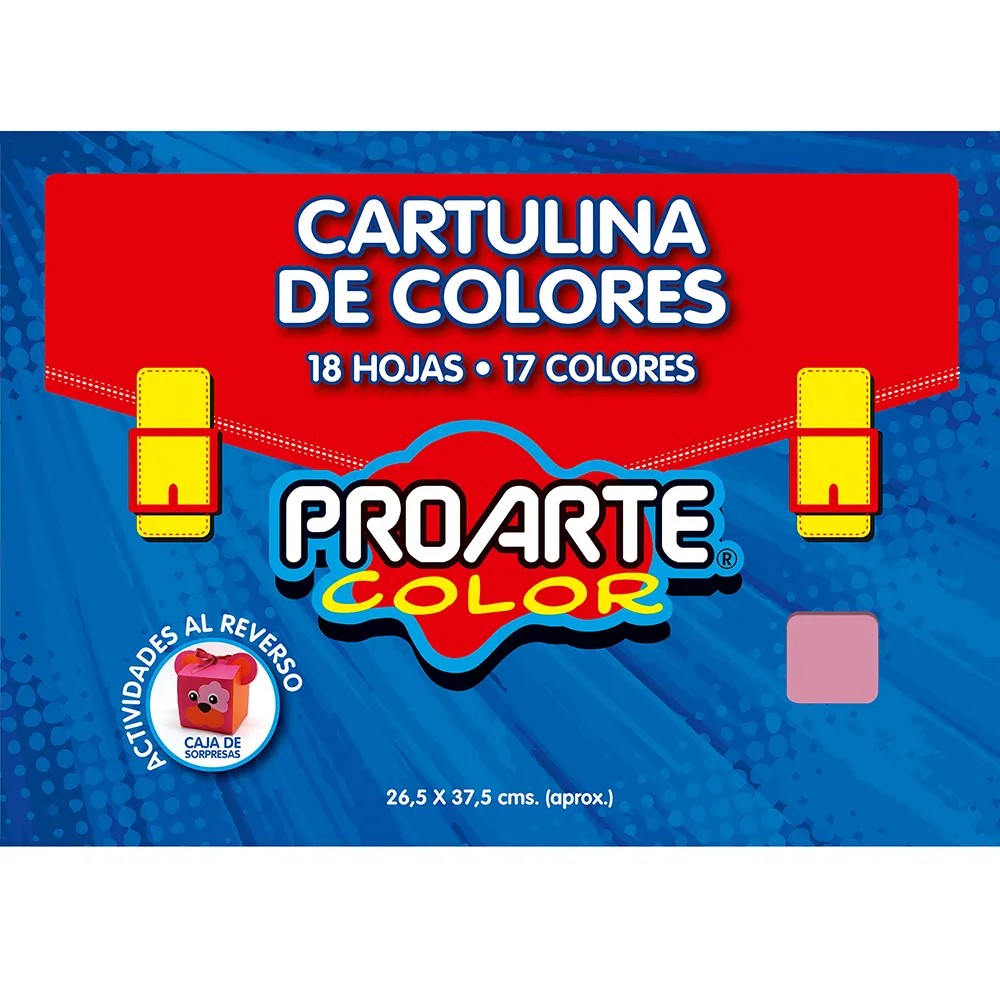 EST.Cartulina PINTADA 18HJS 17COLsurt 26,5x37,5