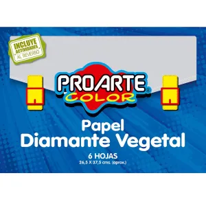 EST.Papel DIAMANTE 90/95 6 HJS. 26,5 X 37,5 PROART