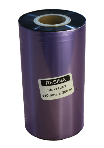 [NZ-00048] Cinta de Transferencia Térmica (TTR) 110mm x 300m Resina Out