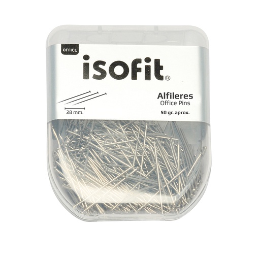 [27234-5] ALFILER METALICO 25 MM CROMADO CAJA UNIDAD 50 GR