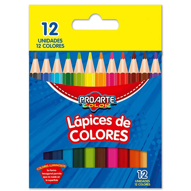 [12350-1] Caja de Lápices de Colores Pequeños 12 Unidades
