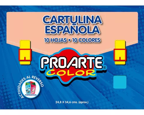 [14278-6] CARPETA ARTE COLOR C/18CARTULINA.14 COLORES.