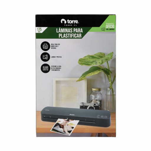 [32043] LAMINA TERMOL.OFICIO 7 229X368MM 175MC 100UD