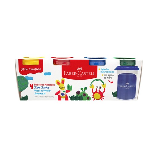[45694] MASA PARA MOLDEAR SET 4 COLORES 140 G
