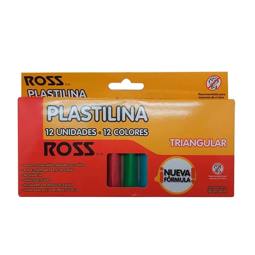 [34509-1] PLASTICINA 12 COLORES