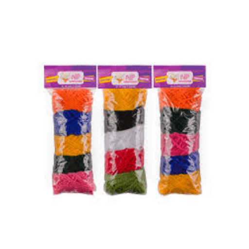 [87996] SET DE OVILLOS DE LANA NP MANUALIDADES 5 COLORES 4.2X8.2X19 CM SURTIDO